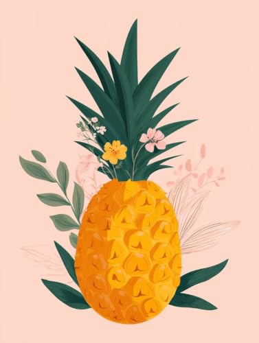 Pintura por numeros de pina 90x120cm para manualidades de adultos