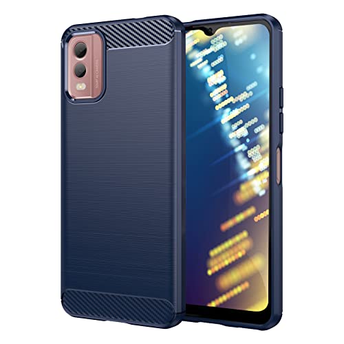 TailTech Funda para Nokia C32, funda blanda de TPU con protección antigolpes, compatible con Nokia C32, color azul