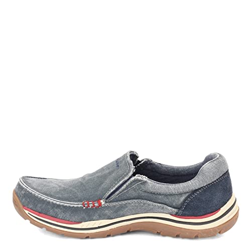Image of Skechers Men's Expected - Avillo Navy Canvas Loafers and Mocassins