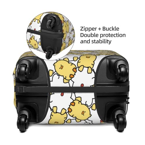 Luggage Cover Protector Suitcase Cover - Classic Cartoon Cute Chicken Soft Fashion Uitcase Cover for Luggage3