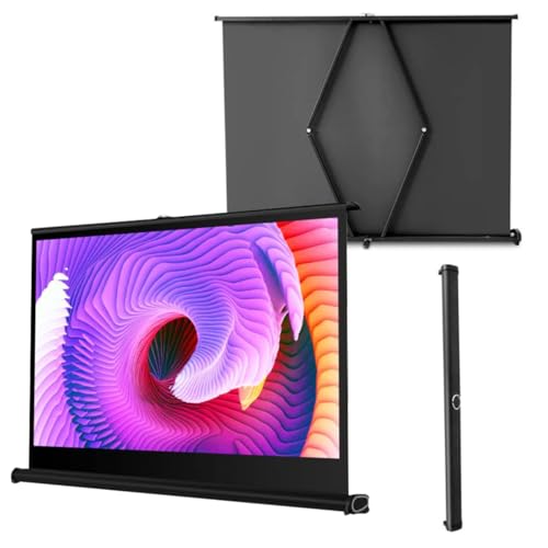 Portable Projector Screen - Pantalla de Proyección Manual 16:9 con Bolsa de Almacenamiento para Uso Exterior miniatura 1