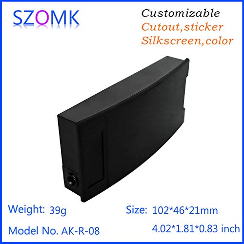 Wiring Connecting Terminals - 2 pcs SZOMKic Card Reader Plastic Box and enclosures Black for DIY Plastic Box 102x46x21mm 4.02"x1.81"x0.83"