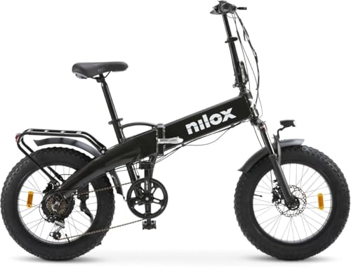 Nilox, Ebike X10 Ultra, Bici Elettrica Pieghevole, Fino a 90 km di Autonomia, Fino a 25 Km/h, Motore da 48 V/250 W e...