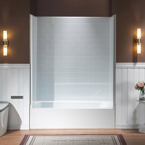 WOODBRIDGE 60” x 32” 4-Piece Direct-to-Stud Alcove Tub