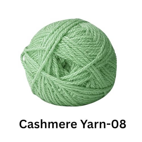 Image of VCR Dusty Green Cashmere Knitting Yarn, 100 Grams Hank, 265 Meters Length, Acrylic 75% and Nylon 25%, Soft Crosia Thread for Crochet and Knitting, Suitable for Sweaters, Pullovers and Jackets