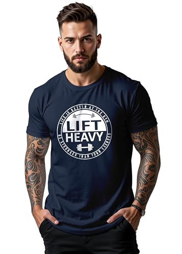 Image of Peppyzone Men's Regular Fit Gym Workout T Shirt for Men