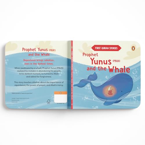 Image of First Quran Stories: Prophet Yunus (PBUH) and the Whale: An Illustrated Story Book for Kids About Prophet | Inspirational Islamic Story | Teaches About Faith, Prayer & Mercy I Ages 5+ [Select Learning]