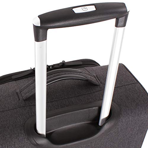Swissgear Getaway Weekend Rolling Carry-On 20-Inch Luggage | Wheeled Travel Suitcase | Dark Gray #TOP4