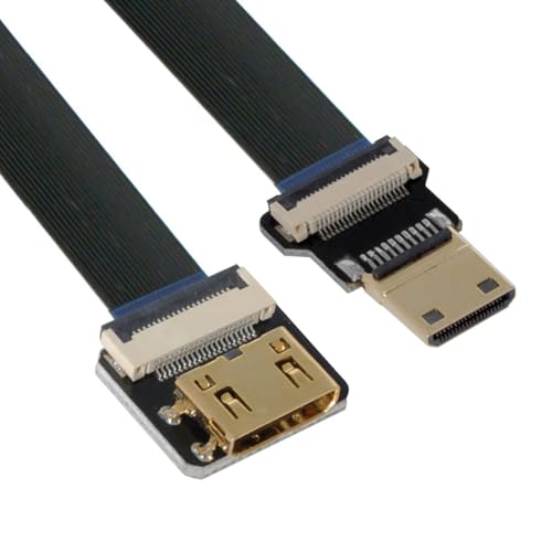 CY �R�[�h ���X���� �~�j HDMI �I�X - �~�j HDMI ���X ���� FPC �t���b�g �P�[�u�� 1080P FPV HDTV �}���`�R�v�^�[ �q��ʐ^�p C1-C4 (10cm)