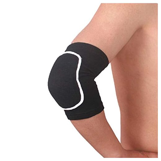 YCYU Pair of Compression Elbow Pads Arm Brace Support Fitness Arm Knee Protector Volleyball Basketball Breathable Elbow Wraps (Black)
