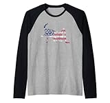 American Grasshoper Design USA Bug Lover Camiseta Manga Raglan