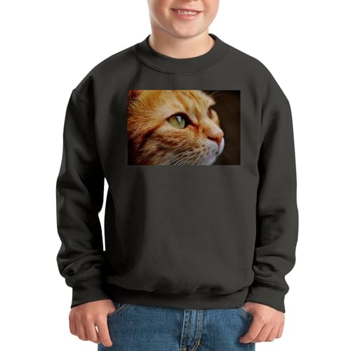 Sweatshirt enfant chat roux pour éviter le froid avec style mignon - 2