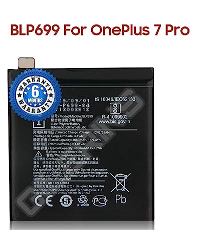 Image of Original BLP699 Battery for Oneplus 7 Pro GM1911 GM1913 GM1917 GM1910 GM1915 (4000mAh) Battrey with 6 Month Warranty *** (P38)