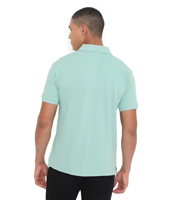 Image of VIP Cotton Rich Fabric Pique Knit Polo Collar T-Shirt Combo Set for Mens with Pockets