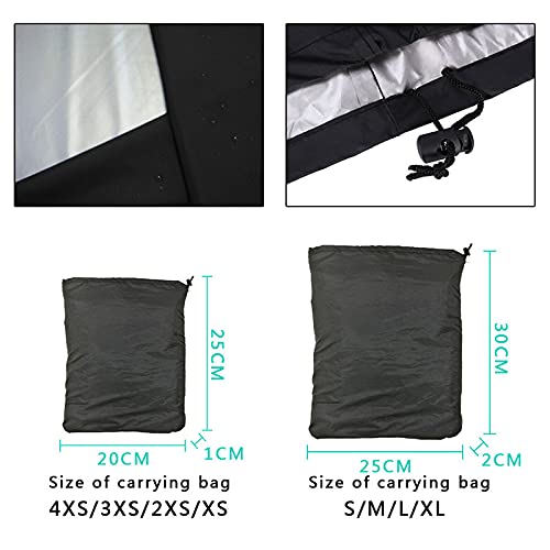 Funda Impermeable para Barbacoa, Color Negro, para Exteriores, Resistente, Redonda, Rectangular, Accesorio para Barbacoa, 71 x 71 x 56 cm