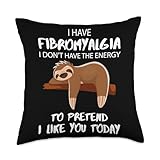 i have Fibromyalgia i don't have the energy Throw Pillow