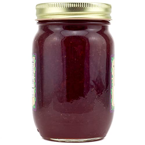 Amish Wedding All Natural Old Fashioned Strawberry Rhubarb Jam 18 Ounces (Pack of 2) - Thumbnail 5