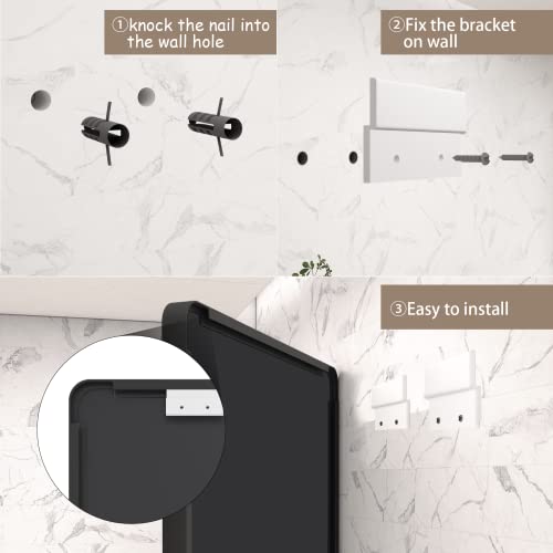 Vanlio 36X36 Black Metal Bathroom Mirror, Square Matte Framed Wall Mirror For Bathroom, Modern Rectangle Vanity Mirror With Rounded Corners, Shatterproof, Non-Rusting #TOP5