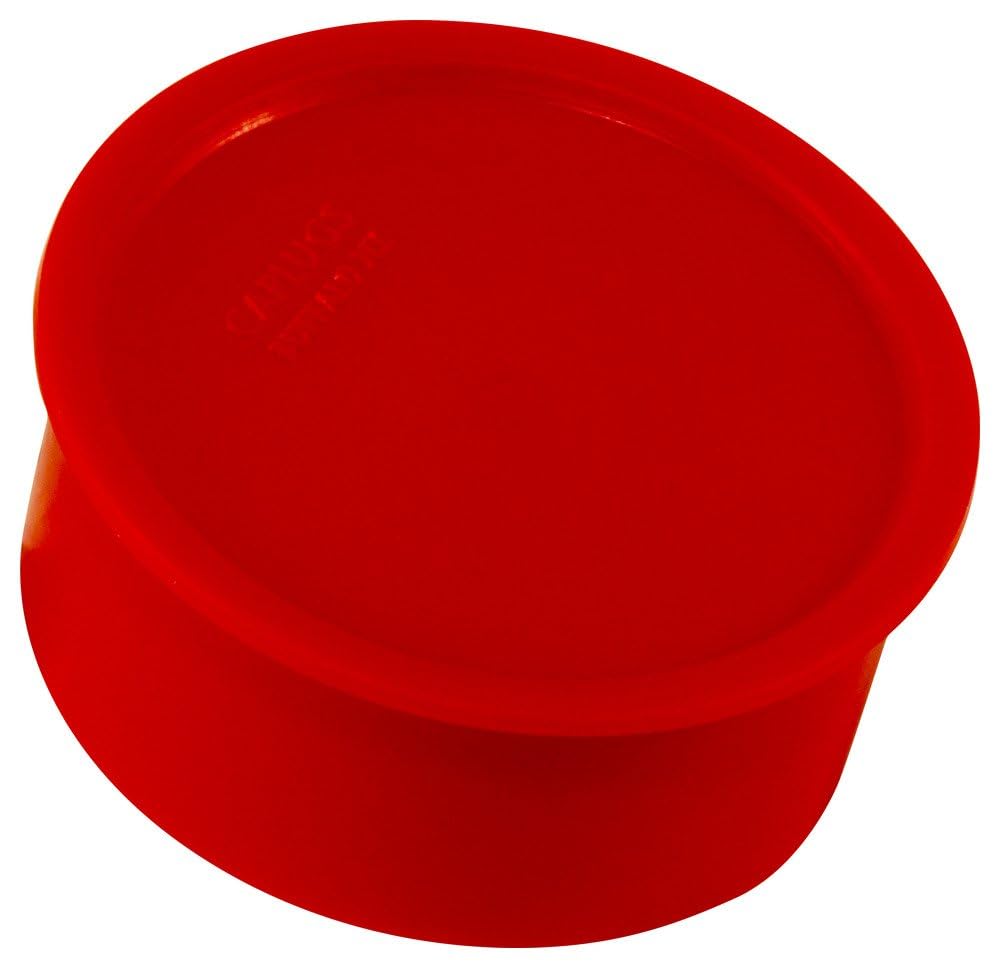 Caplugs RC-23 RC Series Plastic Cap for Threaded Connectors, LD-PE, to Cap Thread Size 1-7/16, Cap ID 1.43" Length 0.70", Protective Closure, Dust Seal, Automotive, HVAC, Red, Pack of 200 (99191221)