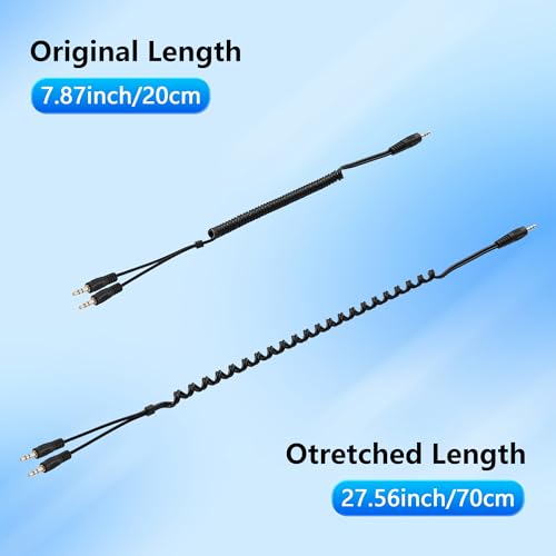 Cable divisor de audio en Y 3.5 mm macho a 2 machos miniatura 3