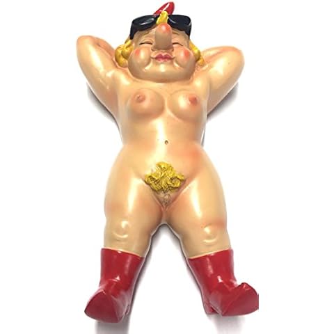 iapyx Frau Gartenzwerg Exhibitionist wetterfest, Porno Zwerg, Nudist FKK Garten-Zwerg liegend (nackte Frau) Cover