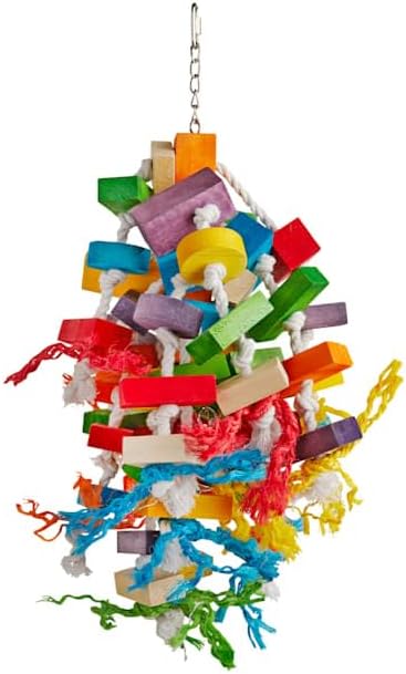 You & Me by Petco Colorblock Cluster Chewing Bird Toy Large