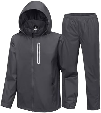 ZITY Rain Suit for Men Women Unisex Waterproof Golf Rain Gear Lig...