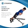 Stamina Ab Hyperextension Bench Pro - Adjustable and Foldable Roman Chair with Smart Workout App for Home Workout - Up to 250 lbs Weight Capacity