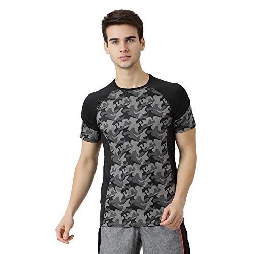 ROCK.IT Mens Printed Active Base Layer Shirt (2190100416-1_Grey 44)