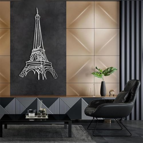 Décoration murale métal Tour Eiffel : un art suspendu en fer d'exception - 6