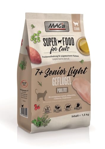 Mac's Cibo Secco per Gatti 1,5 kg (Senior Light)
