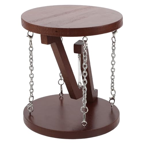 ANDRESLAD Étagère Suspendue en Bois à Structure Tendue Marron, Modèle Décoratif de Table de Bureau, Sculpture Artistique de Structure Flottante pour Rangement Polyvalent et Décoration
