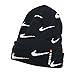 Nike Boys' (8-20) Knit Beanie Cap and Gloves Set Black White