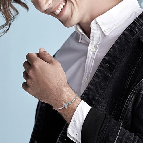 Thor Hammer Bracelet Sterling Silver Viking Compass Mjolnir Pendant Vegvisir Jewelry for Women Men2