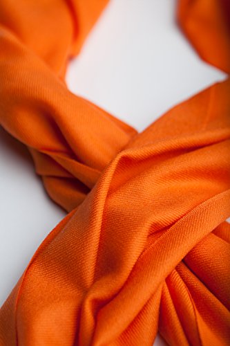 JENNIE LIU Women's 80" X 28" Tissue Wight Wool Cashmere Wrap with 8 Luxury Designs2