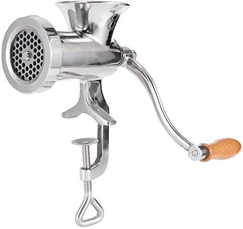 KAIXIN Rinder Fleisch, Edelstahl Handkurbeln Manuelle Fleischwolf Fleischwolf Schleifmaschine Einlaufmaschine…