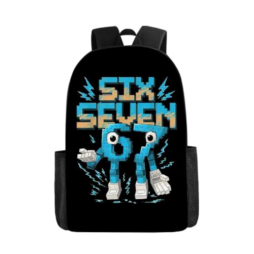 Yaokilyly 67 MEME Kids Backpack School Shoulder Bag Teen Travel for Boys Girls (Black 2)