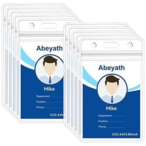 Abeyath Extra Thick ID Badge Holder Cover