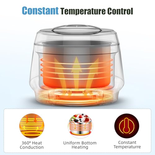 Image of Yogurt Maker, 1.37QT Automatic Greek Yogurt Machine with Glass Bowl | 4-in-1 Probiotic Curd Maker for Natto, Cheese, Rice Wine, 24H Timer, Constant Temperature Control, BPA-Free, 1.3L (White)