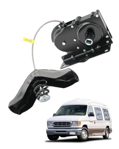 Image of Spare Tire Carrier, Compatible with 1996-2018 Ford E-150 E-250 E-350 E-450 E-550 Econoline, Spare Tire Hoist, Spare Tyre Mount under Frame, Offset Cable Spare Tire Winch, OE# 1C1Z1A131AA, 924-527