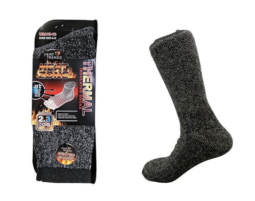 Dependable Industries inc. Essentials Mens Heat Thick Insulated Extreme Cold Weather Winter Boot Thermal Heated Socks 10-133