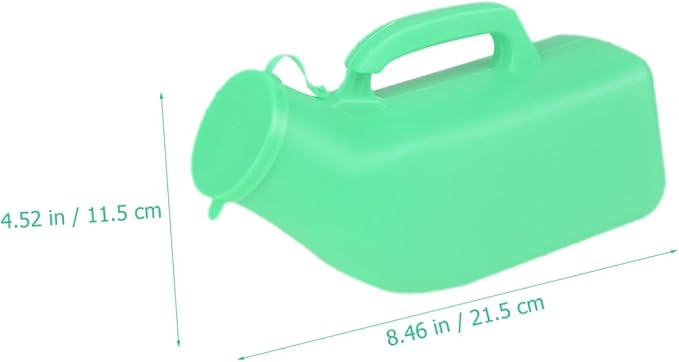 2 piezas orinales portátiles para hombre de plástico miniatura 4