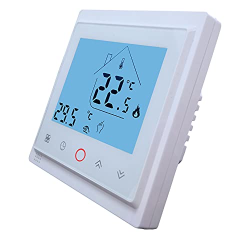 AC603H WLAN Smart Thermostat CALORIQUE - für elektrische Fußbodenheizung, programmierbar, 16A, App-Steuerung, kompatibel mit Alexa & Google Assistant, Tuya