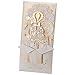 JOFANZA 50 Pieces Laser Cut Wedding Invitations Cards 3D Fairy Gold Gilding Bride and Groom in Castle Invitation for Engagement Bridal Shower Anniversary Marriage Mr Mrs Invites (Set of 50pcs)