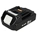 Produktbild vhbw Akku kompatibel mit Makita BUX361Z, BVF154RF, BUH550Z, BVC350Z, BVR350F, BVR350, BVR350Z Elektrowerkzeug (1500 mAh, Li-Ion, 18 V)