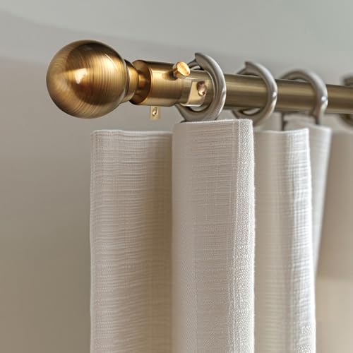 Image of FAPBADRI Curtain Rod /Pipe Heavy Quality for Home /office door, window, shower, 1 inch diameter (25mm), Color - Antique Gold, Length - 36 inches (3 feet), 1 Pipe