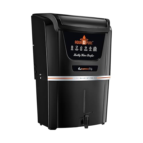 Image of AQUA D PURE Copper RO Water Purifier | RO+UV+UF+TDS Filtration | Advanced Copper Technology | 12 Liter Capacity Water Purifier for Home & Office inch