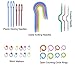 JUPEAN Complete Knitting Accessories, Knitting Supplies Kit with Stitch Markers Plastic Sewing Needles Cable Needles for Sewing and Weaving
