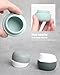 Travel Containers for Toiletries, Gemice Silicone Cream Jars, TSA Approved Travel Size Containers Leak-proof Travel Accessories with Lid for Cosmetic Makeup Face Body Hand Cream (4 Pieces)