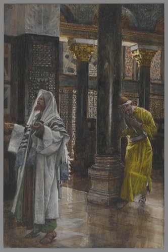 Impression d'art Le Pharisien et le Publicain de Jacques Toile Murale Premium 60x90
